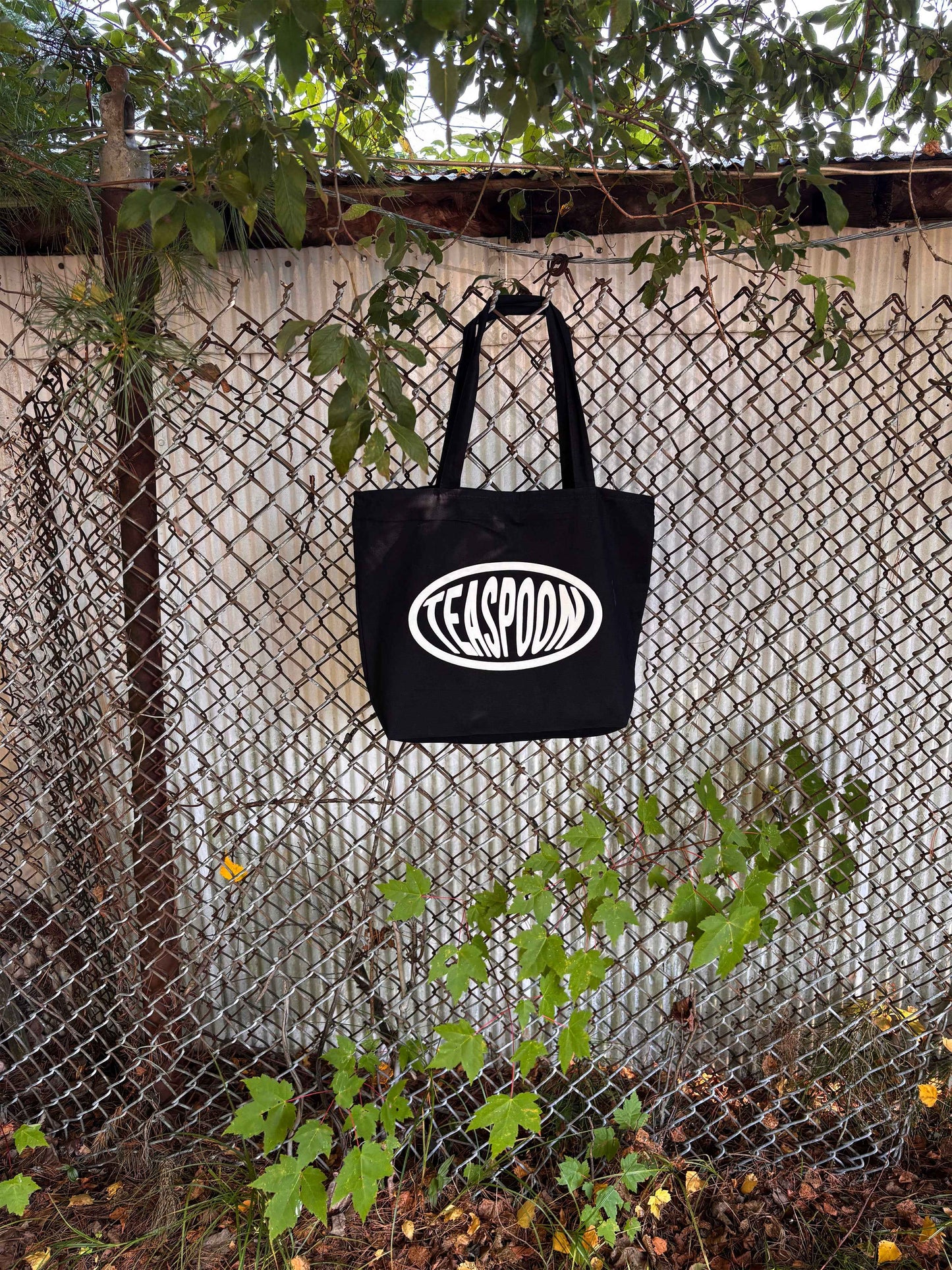 Zip Black Tote Bag