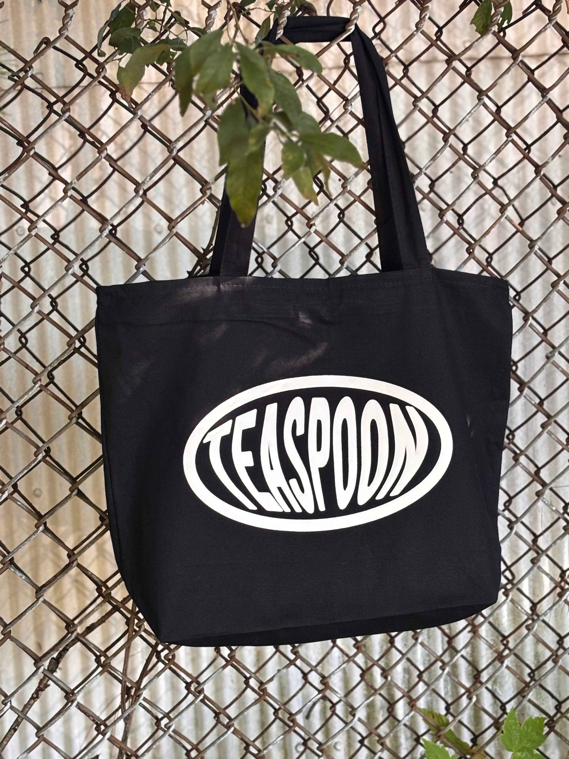 Zip Black Tote Bag