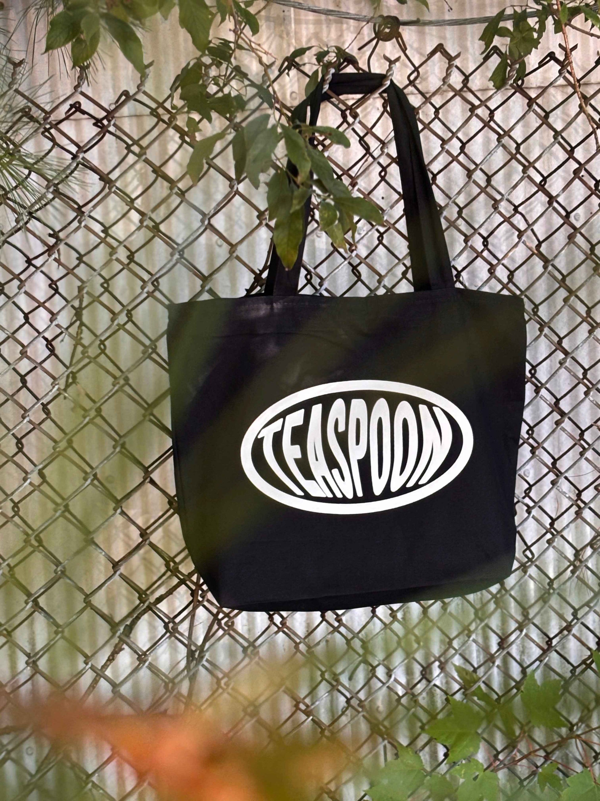 Zip Black Tote Bag