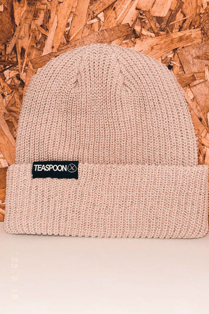 Loop Label beanie - Regular Rib - Ivory