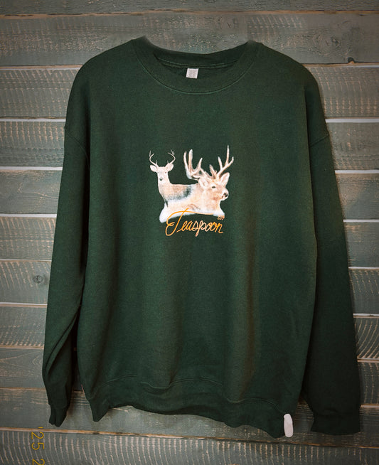 Crew Neck Dear Deer forest