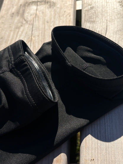 manchettes / sleeves / black / logo