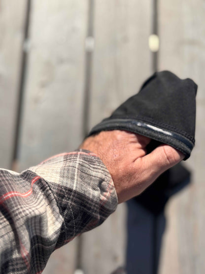 manchettes / sleeves / black / Flammes