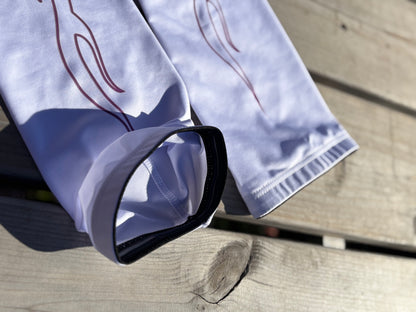 manchettes / sleeves / white / Flammes