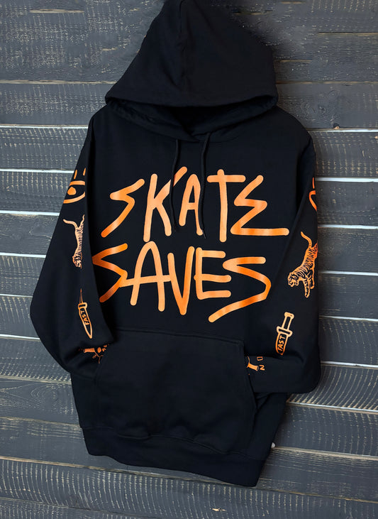 Hoodie Skate Saves Black