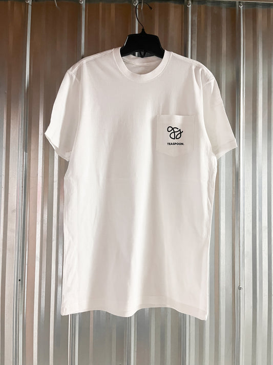 TS - recycled pocket tee - white