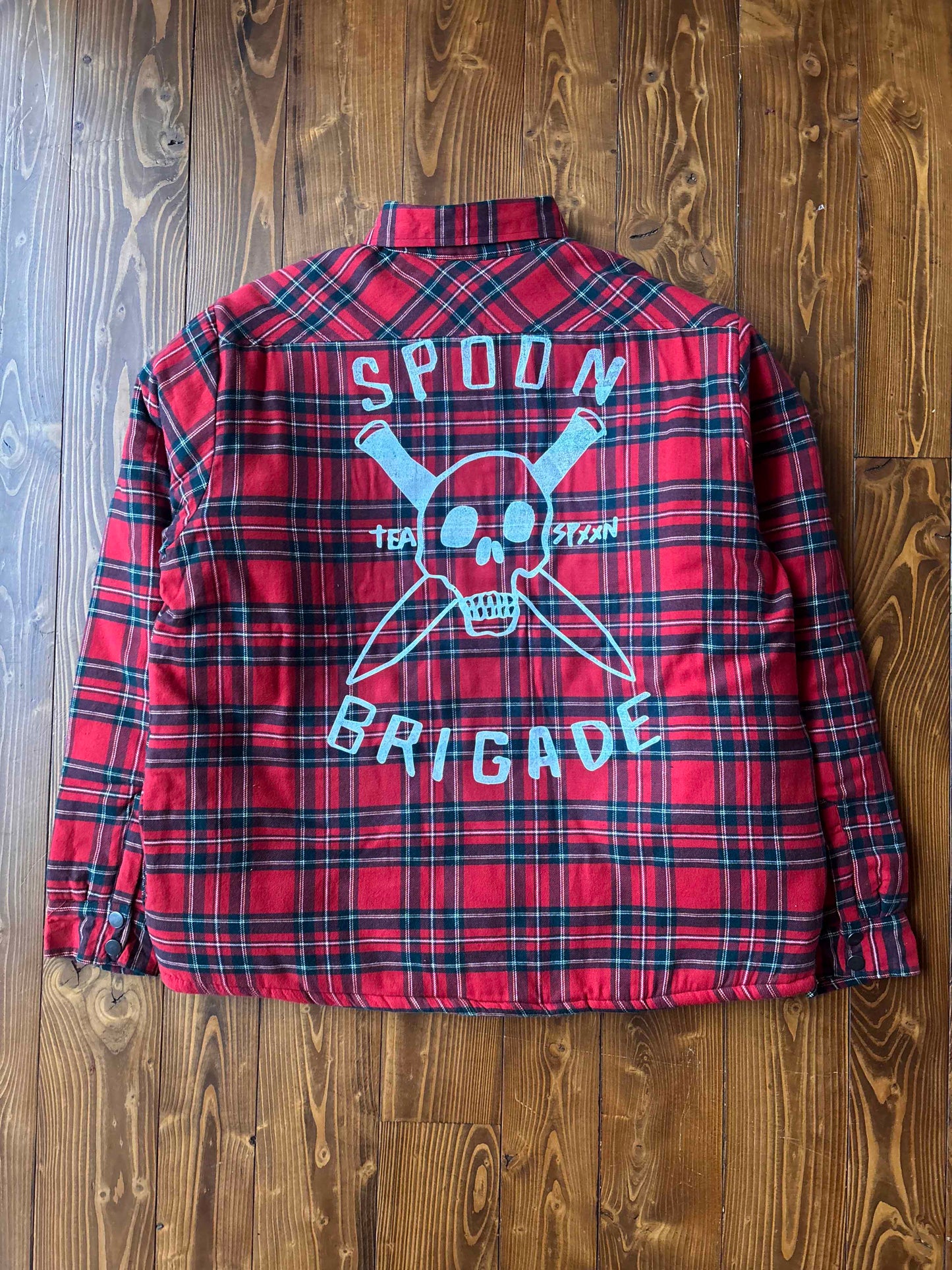 CHEMISE DOUBLÉE ROUGE CLASSIQUE TARTANT