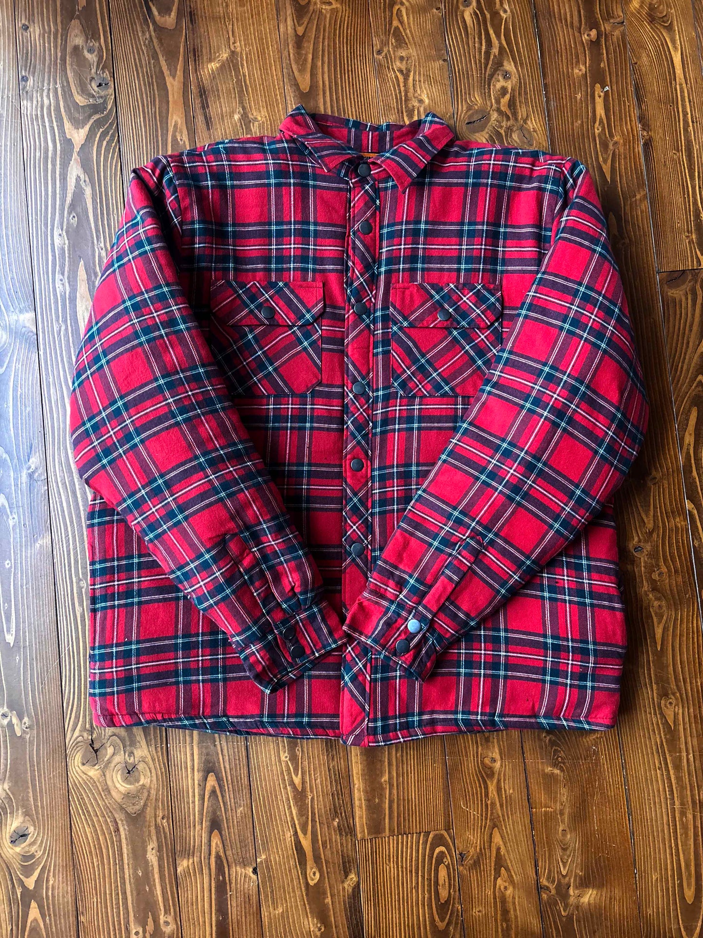 CHEMISE DOUBLÉE ROUGE CLASSIQUE TARTANT