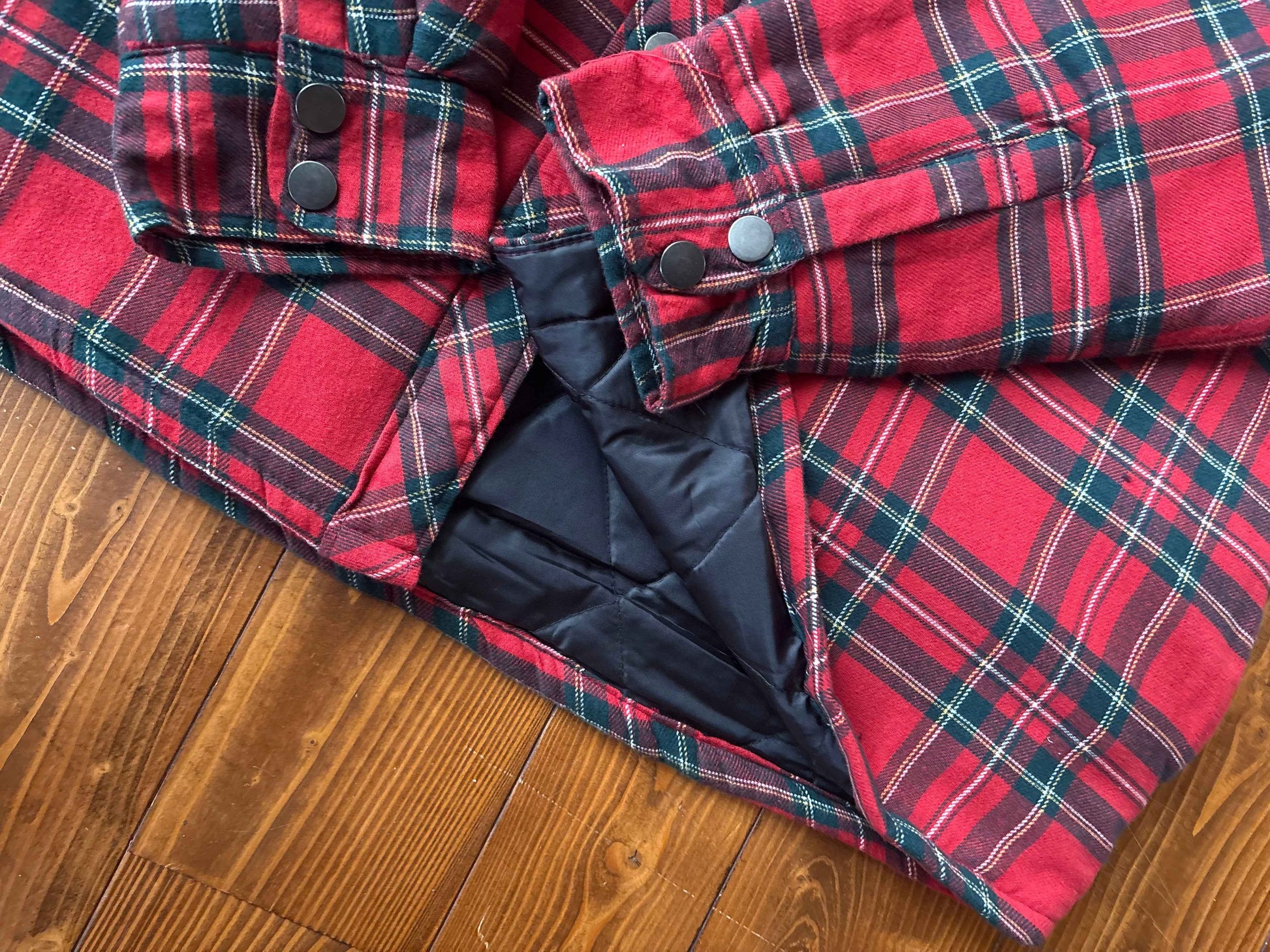 CHEMISE DOUBLÉE ROUGE CLASSIQUE TARTANT