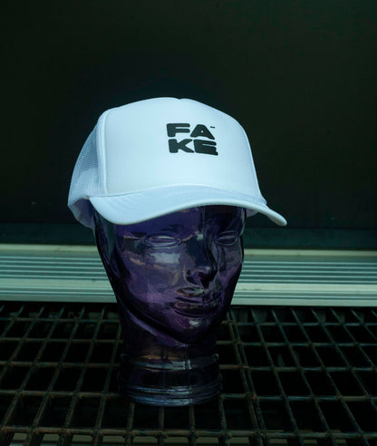 Casquette Foamy Truck Fake AF White