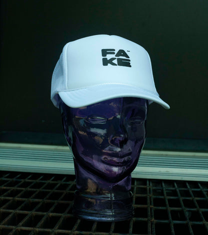 Casquette Foamy Truck Fake AF White
