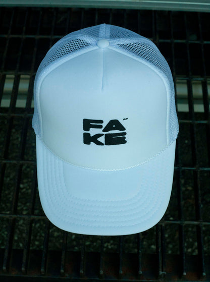 Casquette Foamy Truck Fake AF White