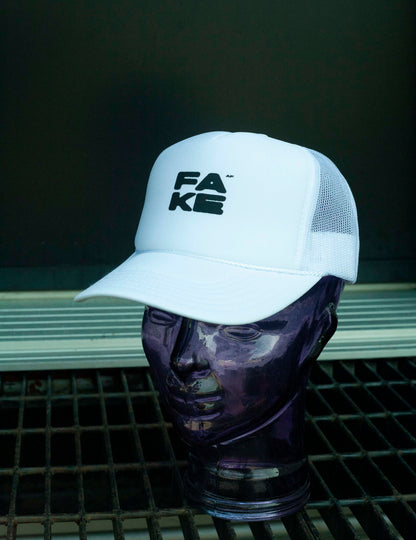 Casquette Foamy Truck Fake AF White
