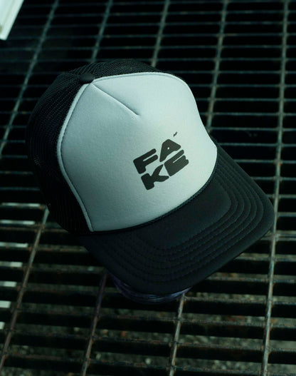 Casquette Foamy Truck Fake AF Gris Noir