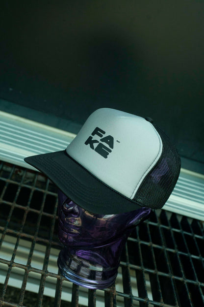 Casquette Foamy Truck Fake AF Gris Noir
