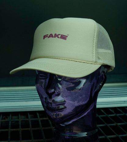 Casquette Foamy Truck Fake AF Beige