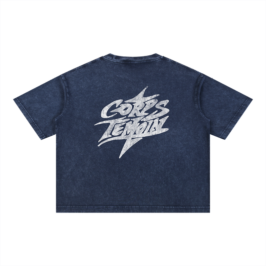UNISEX SNOW WASH T-SHIRT CORPS TÉMOIN