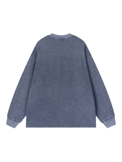 Mineral Wash Thermal Oversized T-Shirt