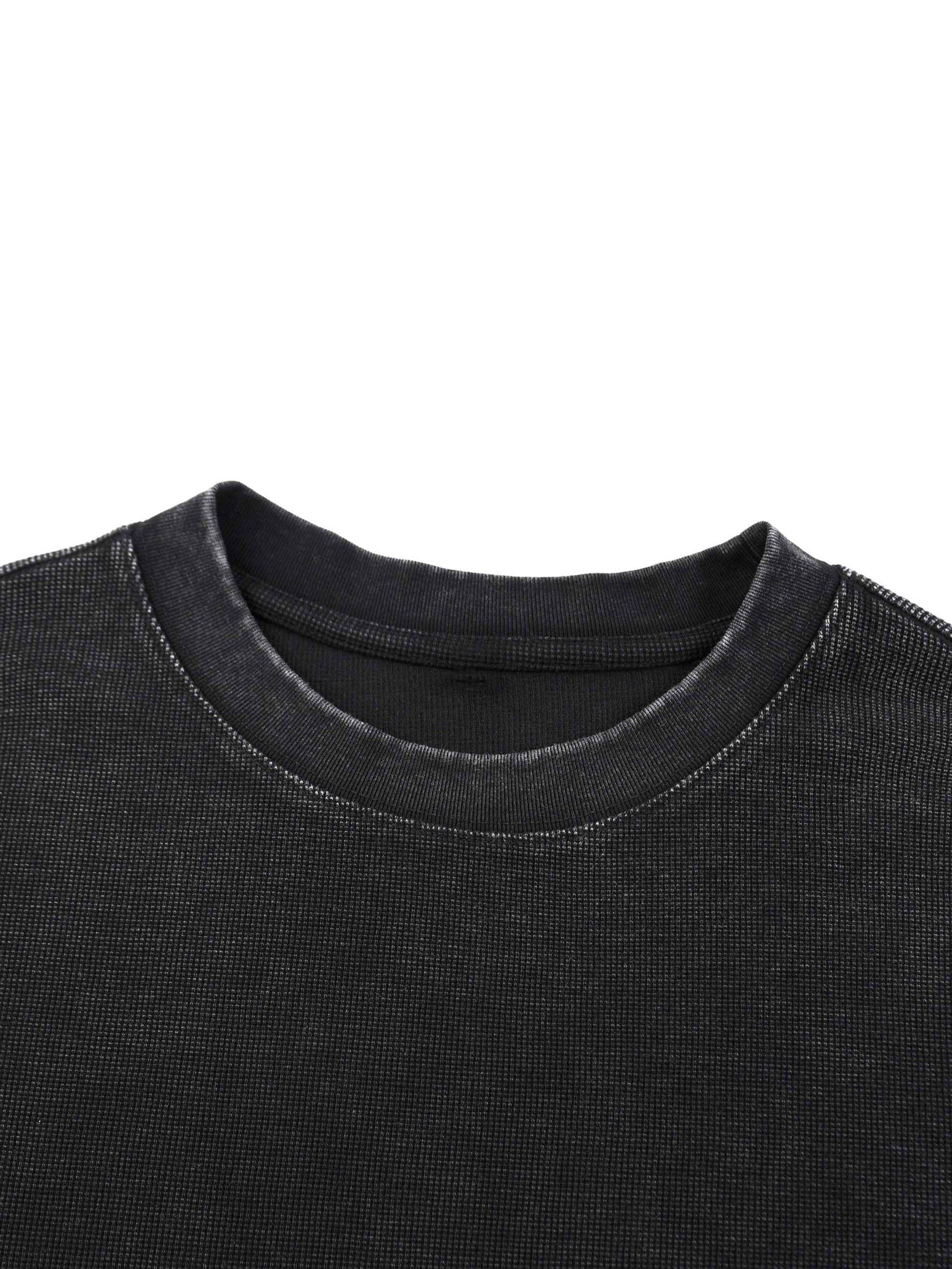 Mineral Wash Thermal Oversized T-Shirt