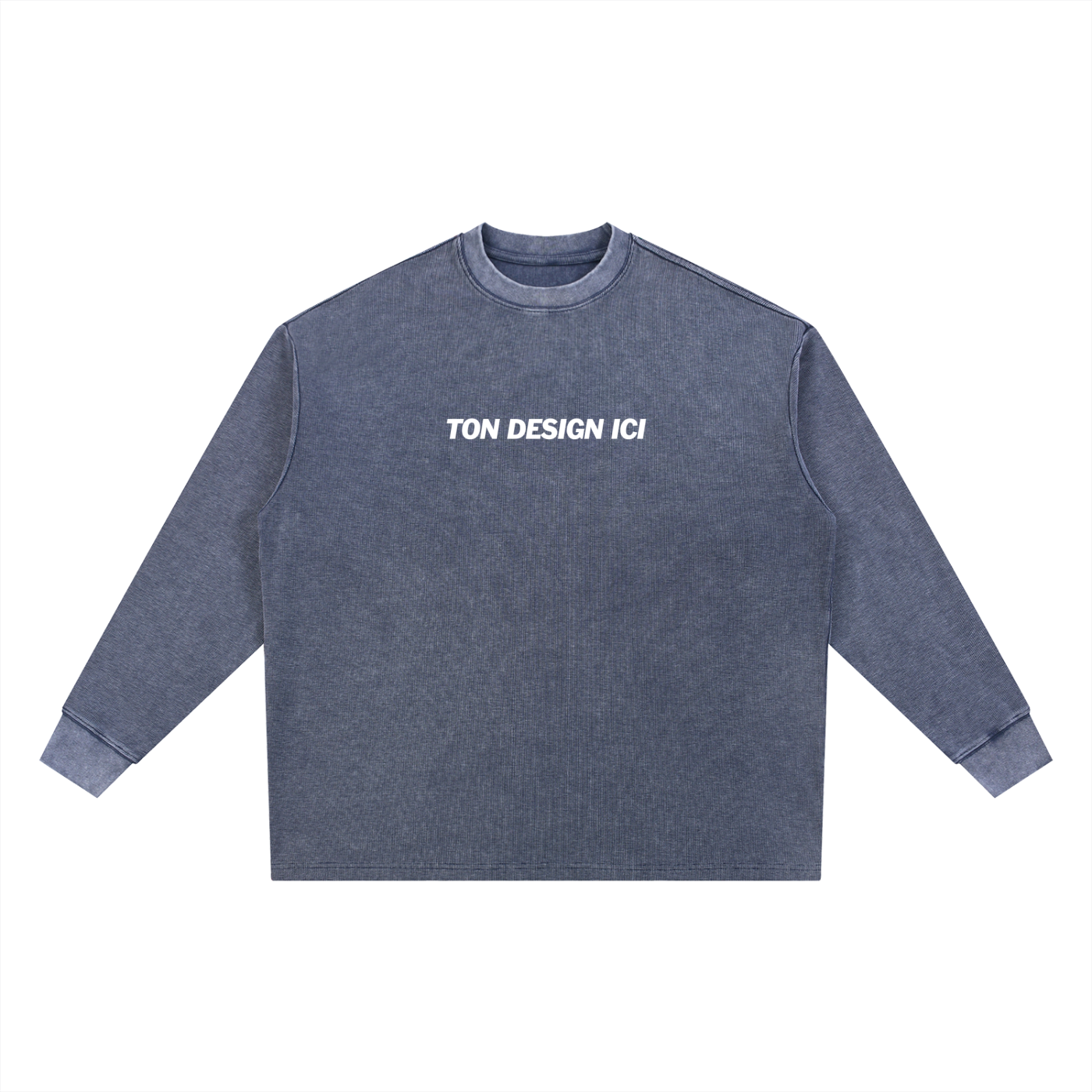 Mineral Wash Thermal Oversized T-Shirt