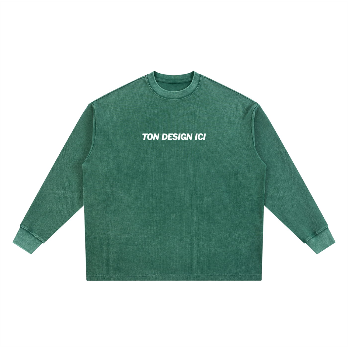 Mineral Wash Thermal Oversized T-Shirt
