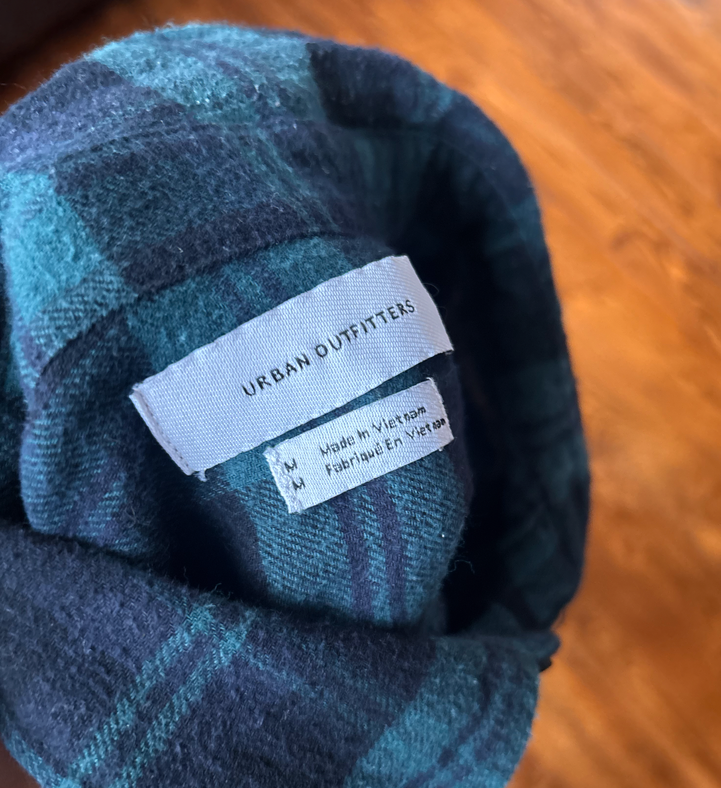 CHEMISE  RECYCLÉE-UPCYCLED  MARINE+VERT