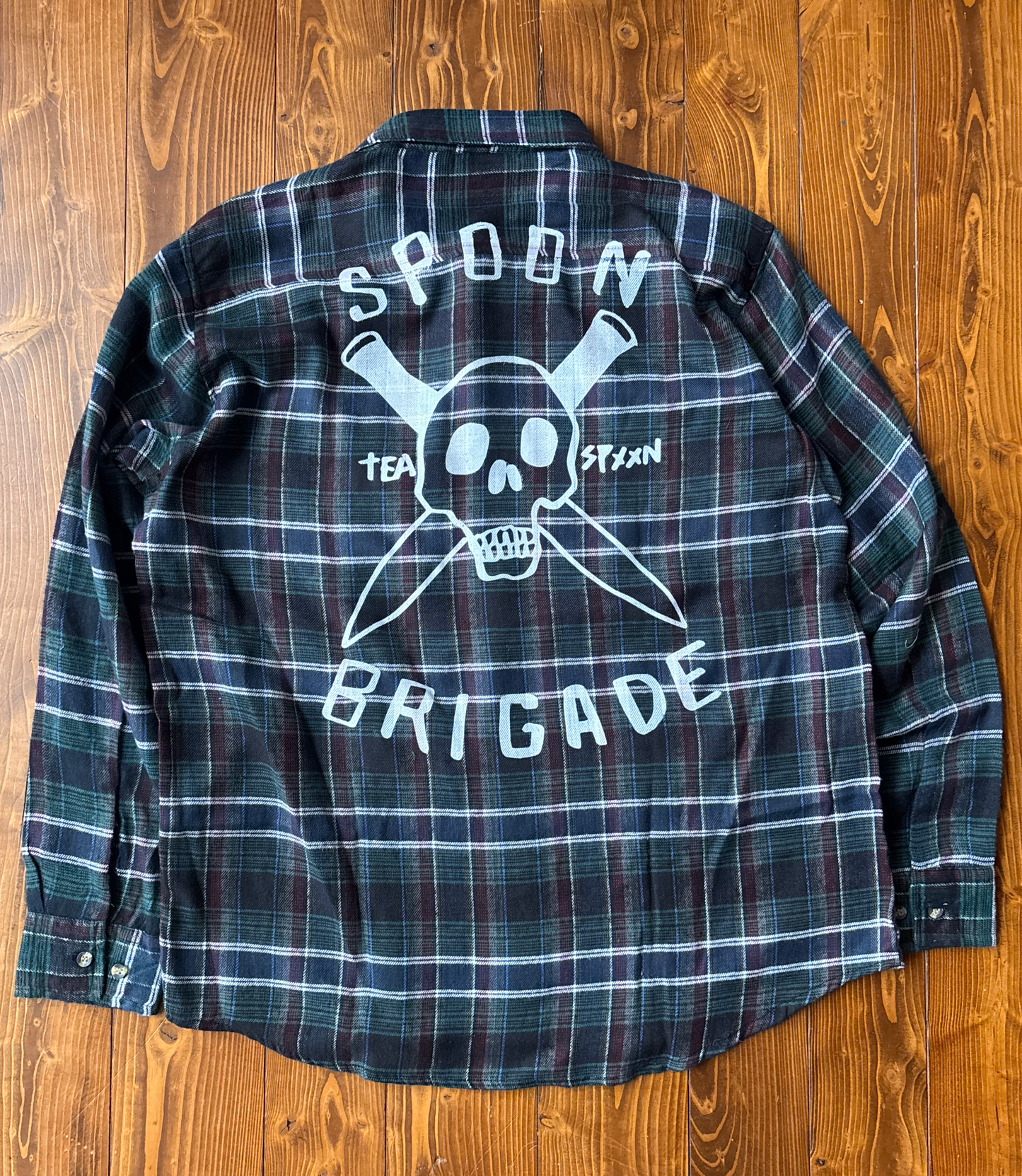 CHEMISE  vert forêt - Marine