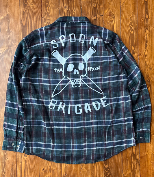 CHEMISE  vert forêt - Marine