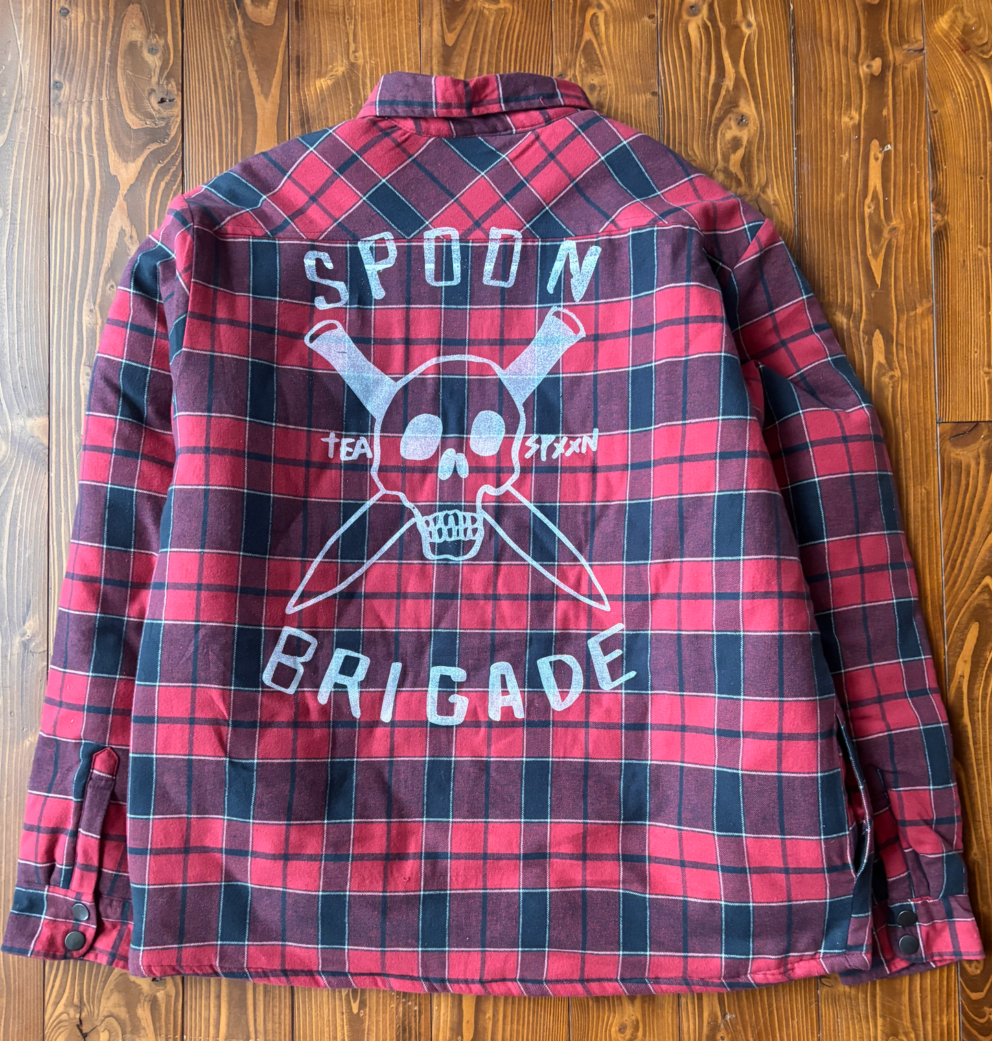 CHEMISE DOUBLÉE rouge faded