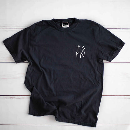SB2 [ unisex tee ] Vintage Solid Black