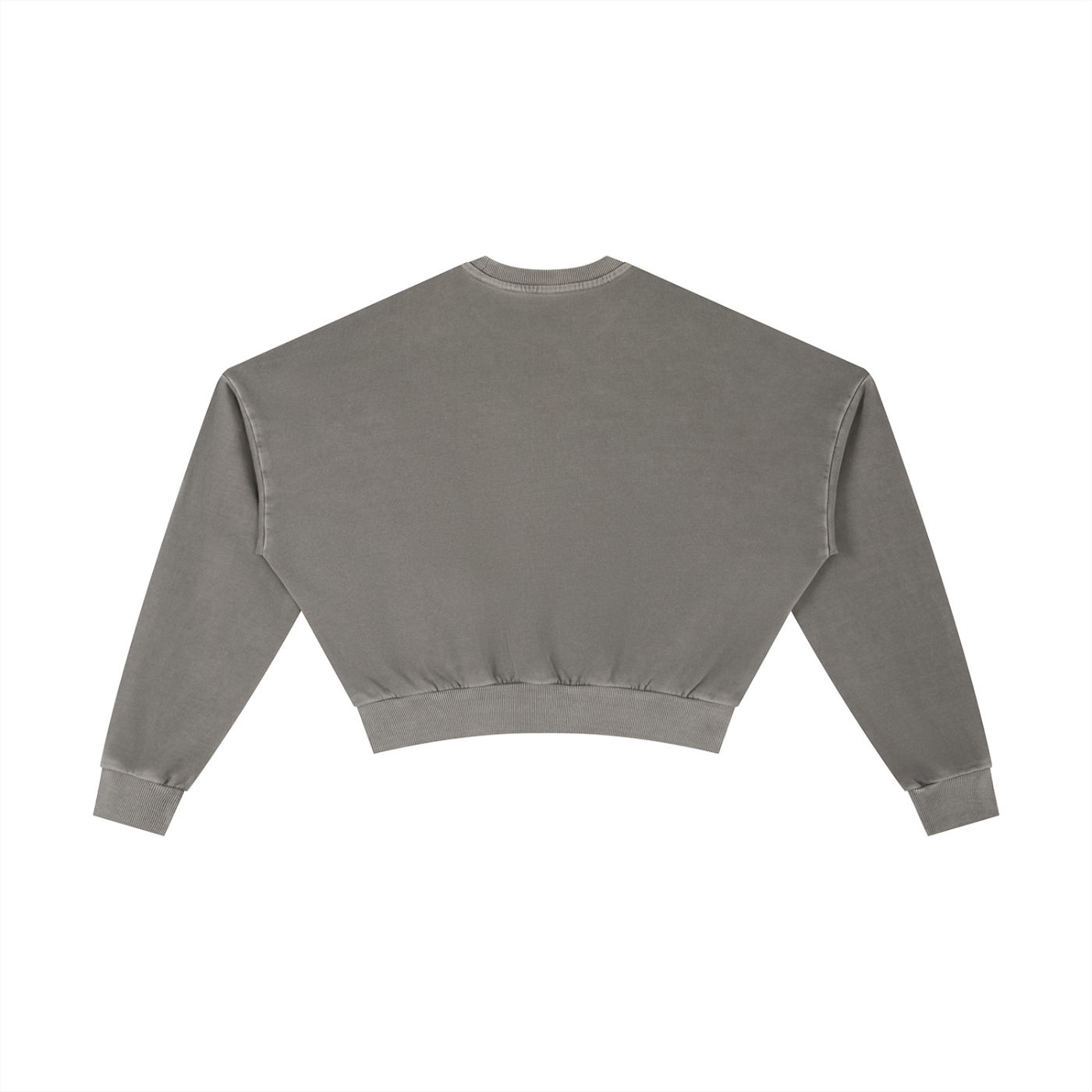 Women Washed Cropped Sweatshirt