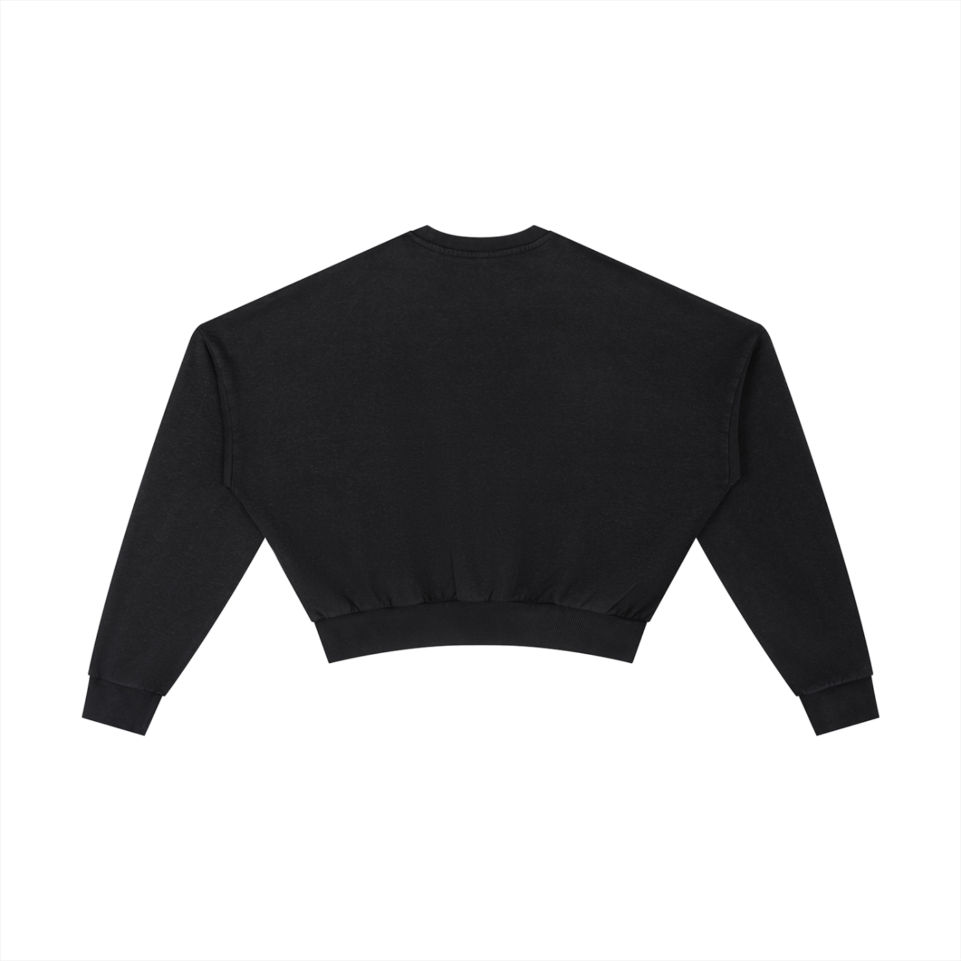 Women Washed Cropped Sweatshirt