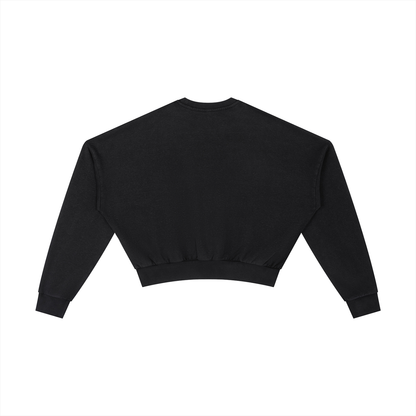 Women Washed Cropped Sweatshirt