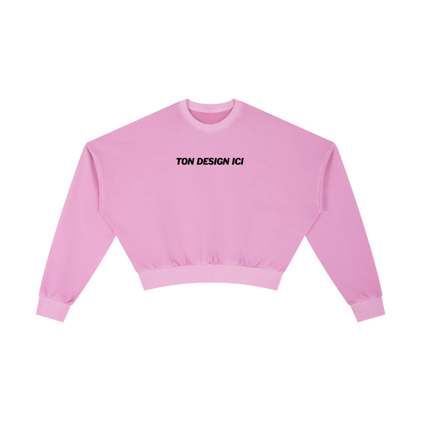 Women Washed Cropped Sweatshirt