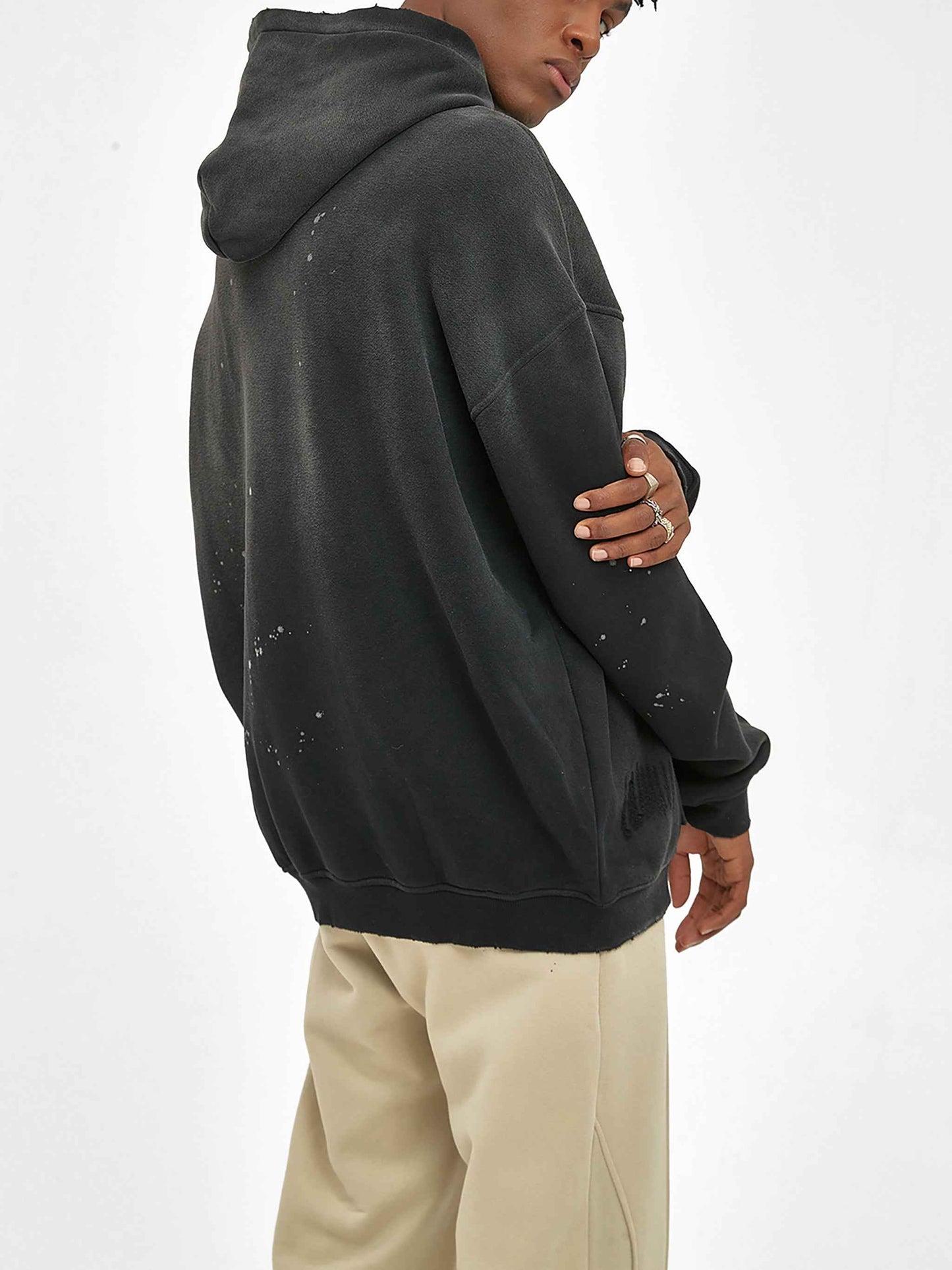 Vintage Washed n Slashed Hoodie