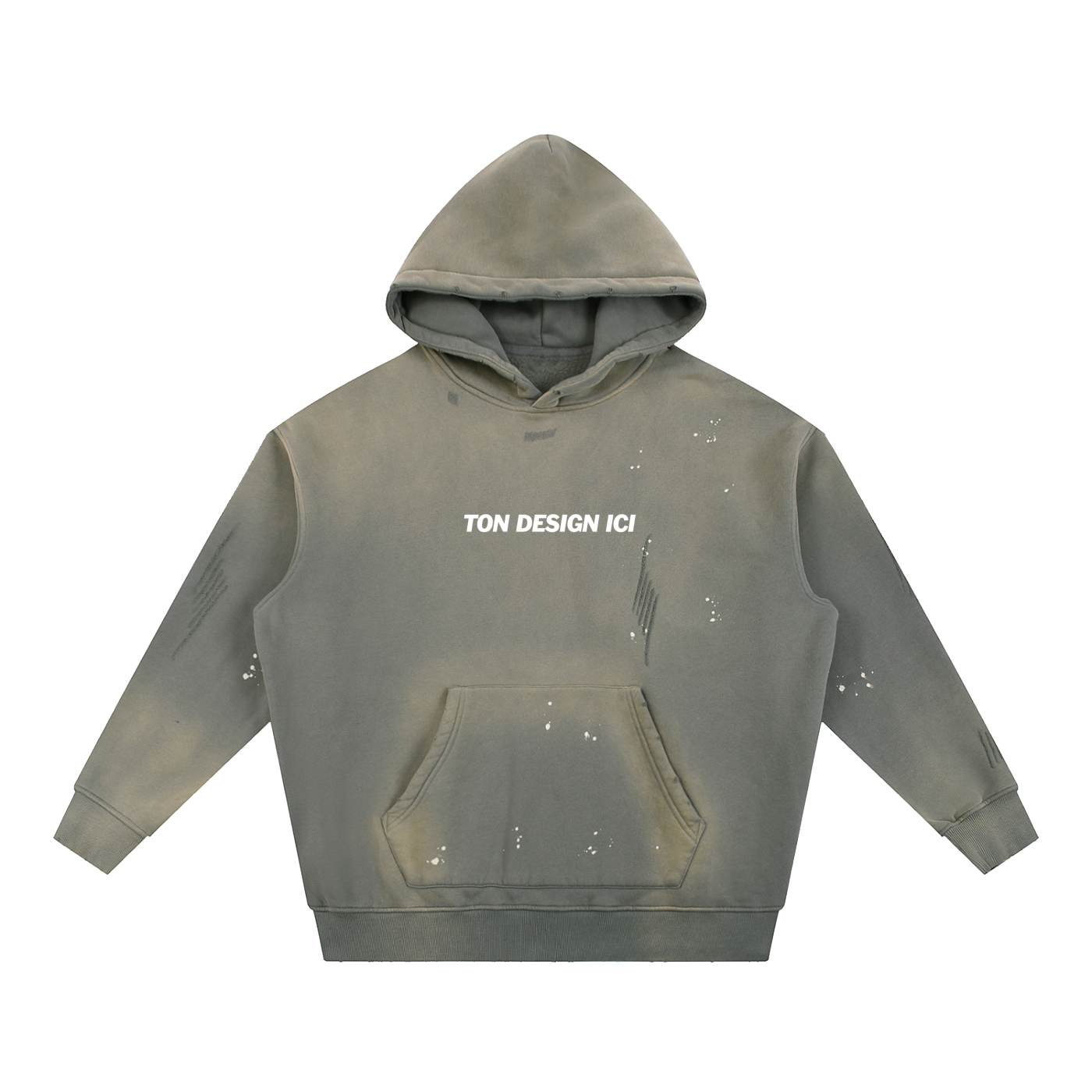 Vintage Washed n Slashed Hoodie