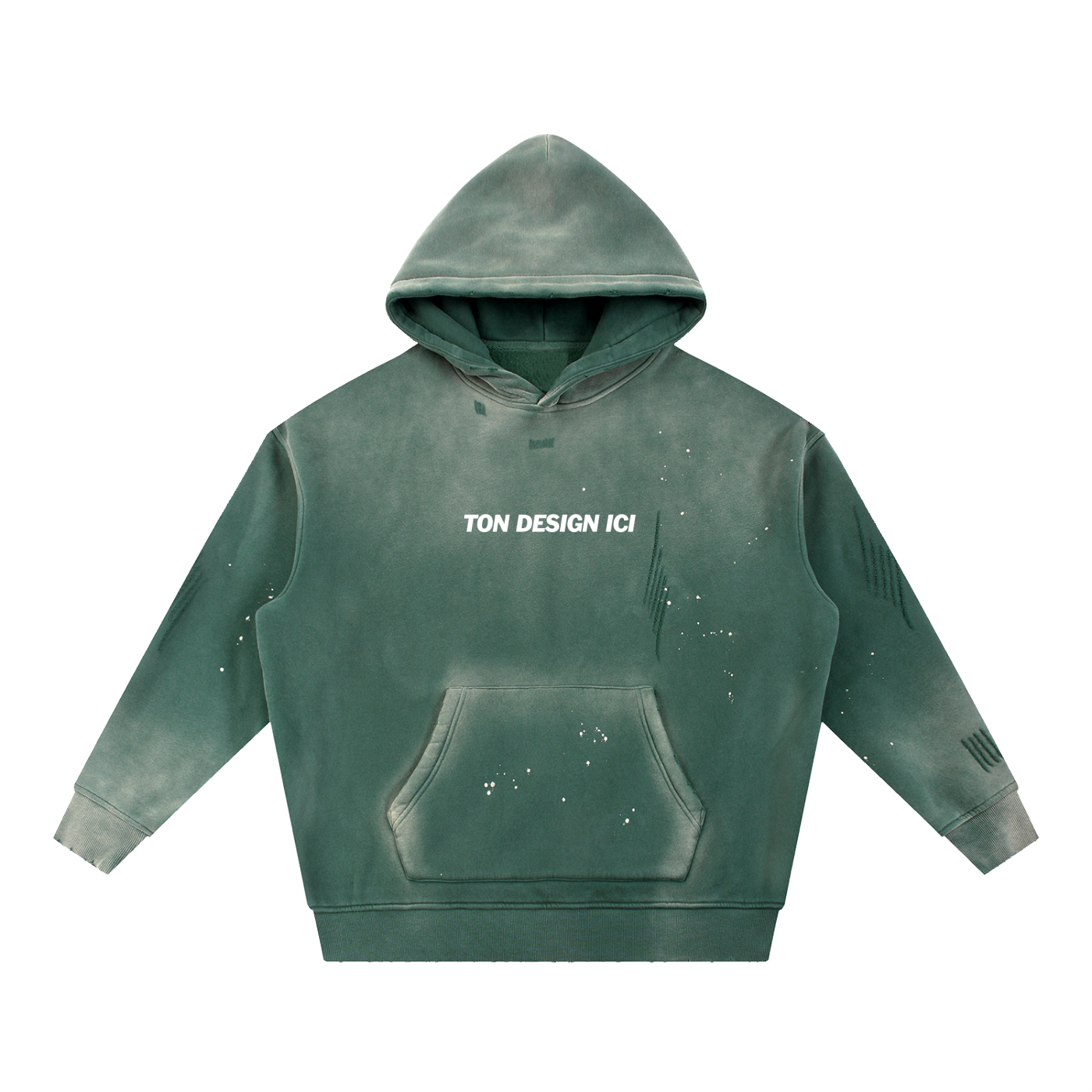 Vintage Washed n Slashed Hoodie