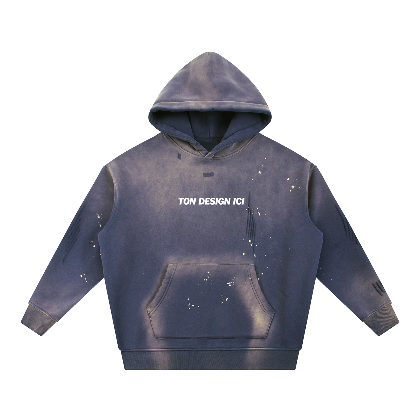 Vintage Washed n Slashed Hoodie