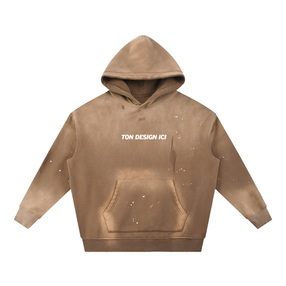 Vintage Washed n Slashed Hoodie