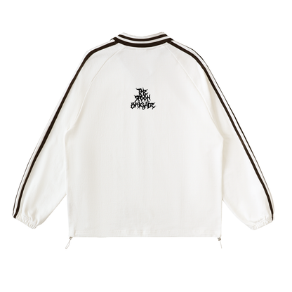 Black Metal Collar Stripes Crew (Copie)