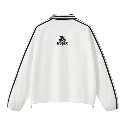 Black Metal Collar Stripes Crew (Copie)