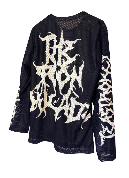 TEASTROKES MESH JERSEY WHITE METAL