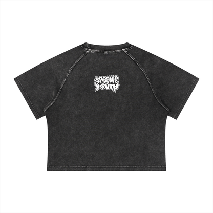 Women's Mineral Wash Crop SPOONIC YOUTH