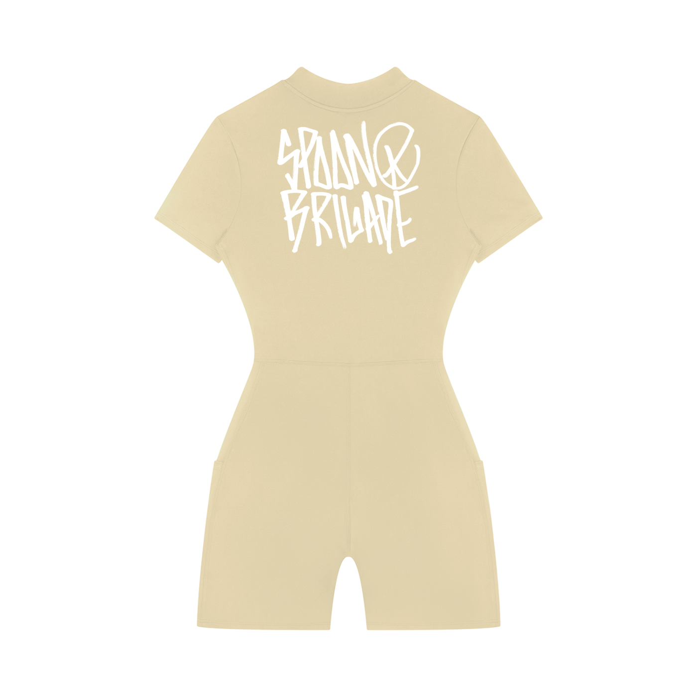 Women's Quarter-Zip Short Sleeve Romper