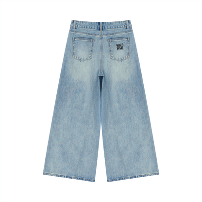 Women’s Vintage Wash Wide Leg Jeans