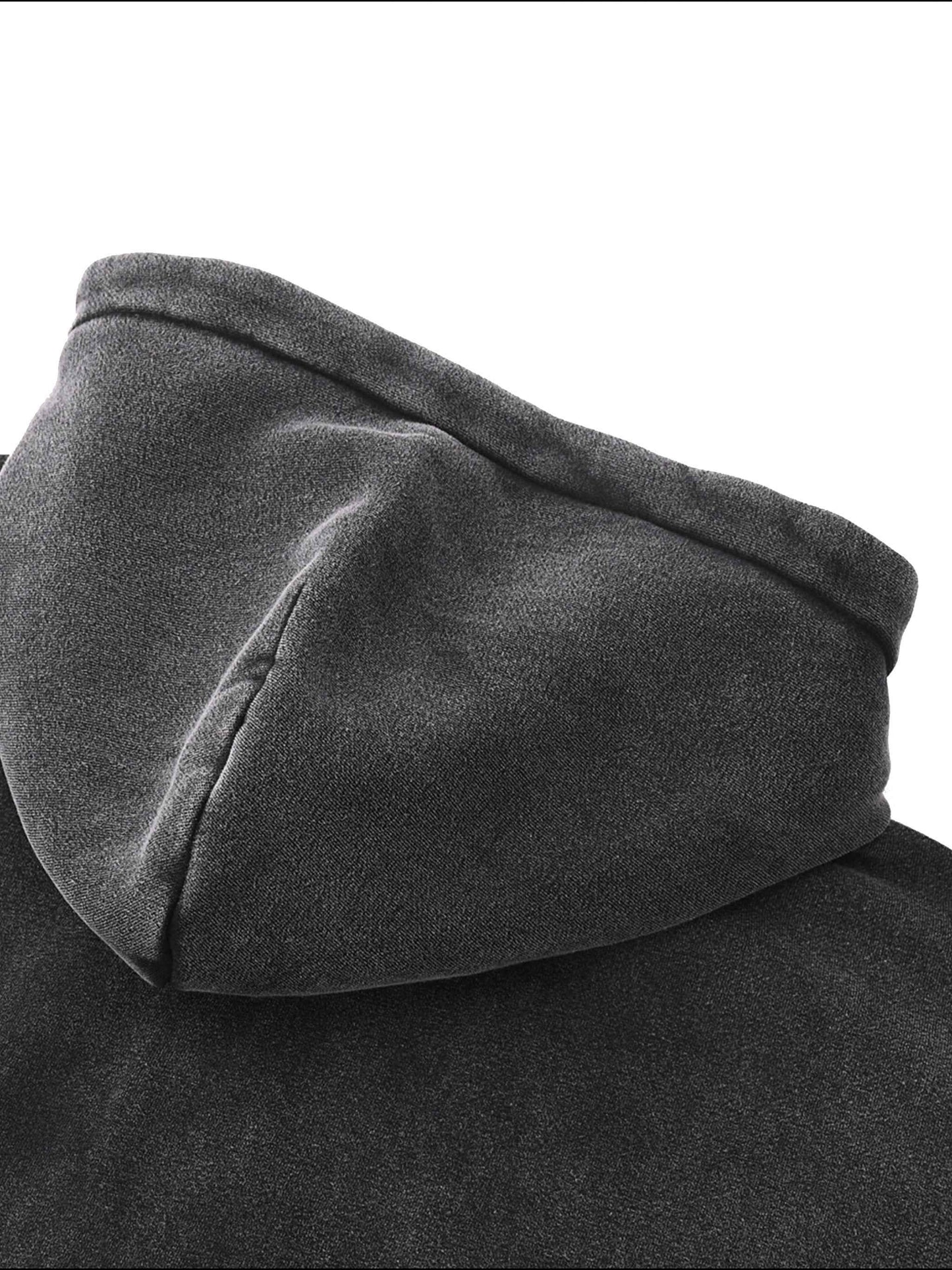 Zip-Through Boxy Fleece Hoodie