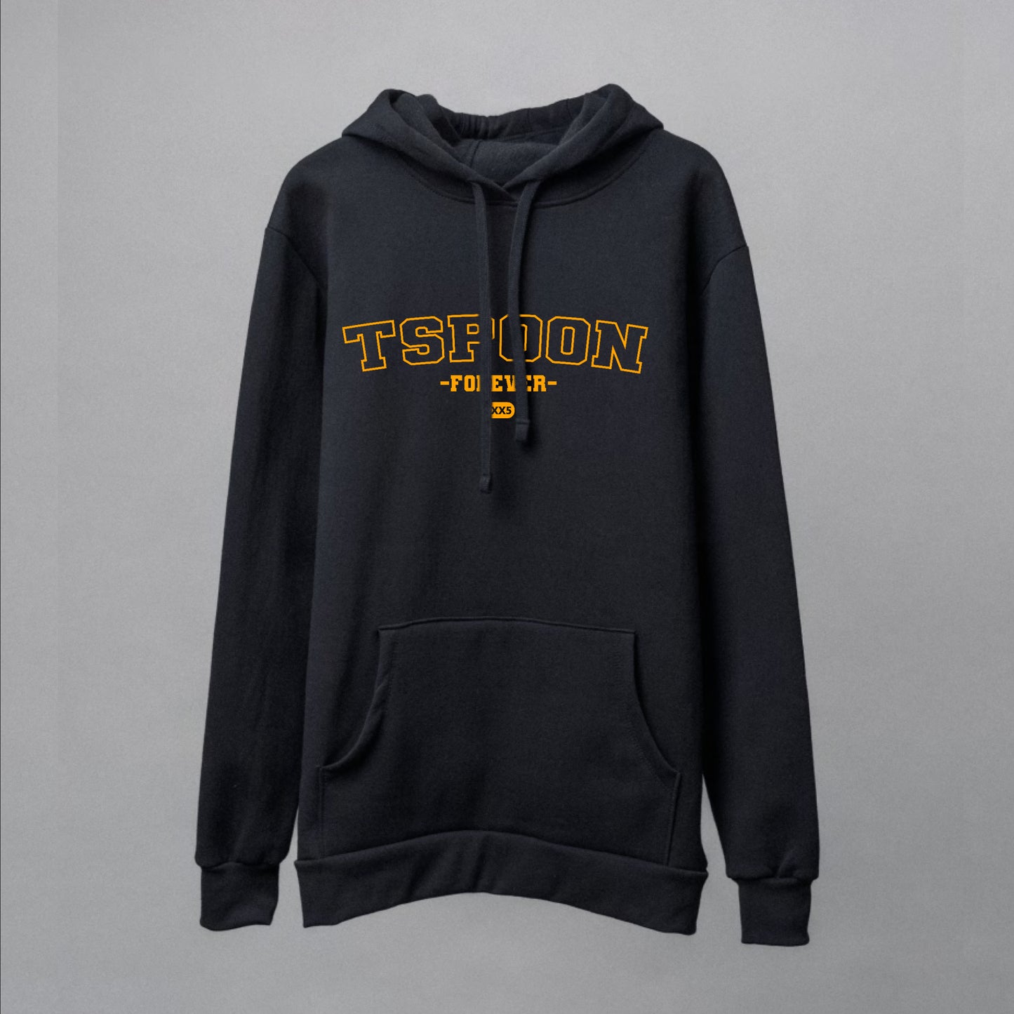 Forever logo print [ unisex Soft Coton Hoody] Black