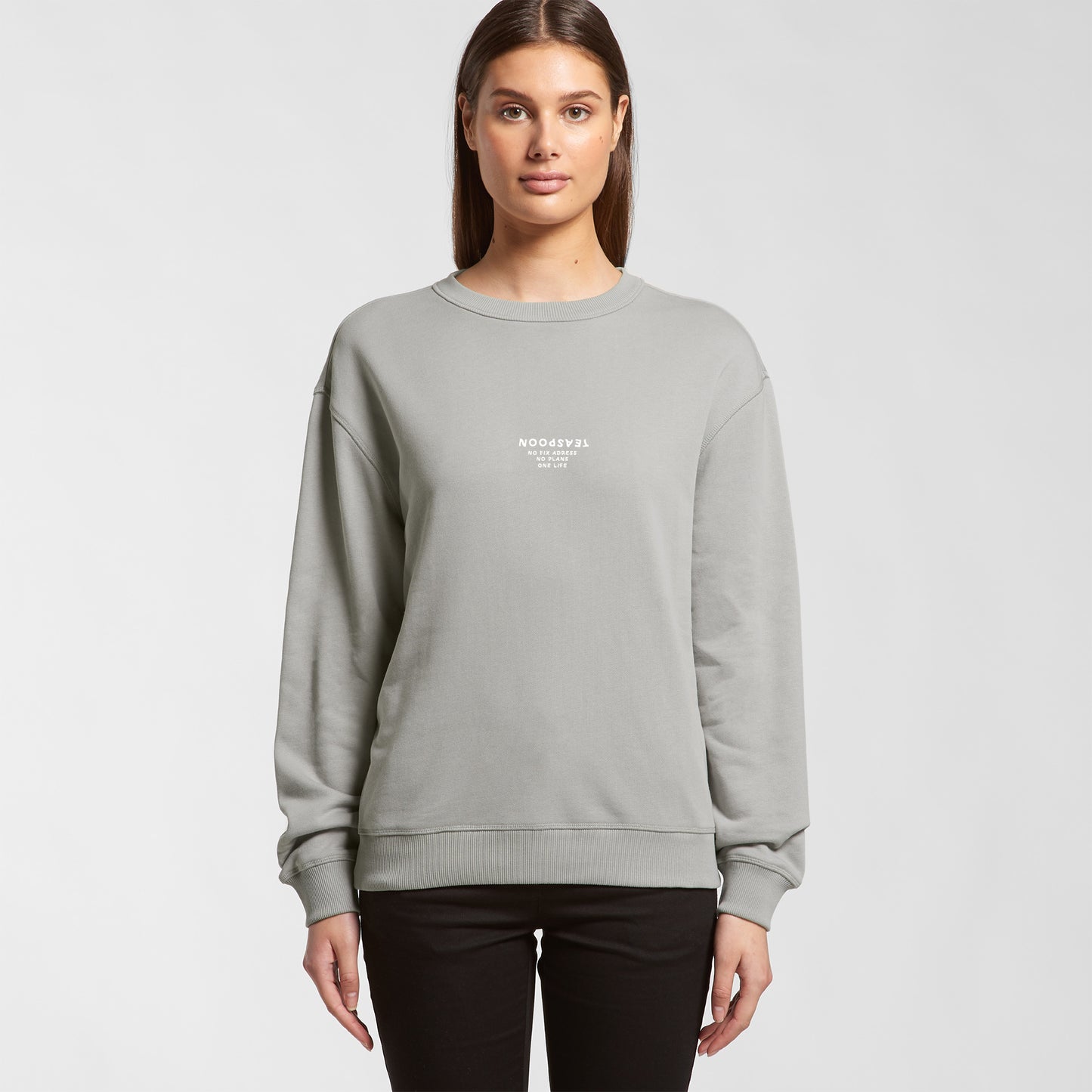 No plans logo - Vintage crew neck - Storm Grey